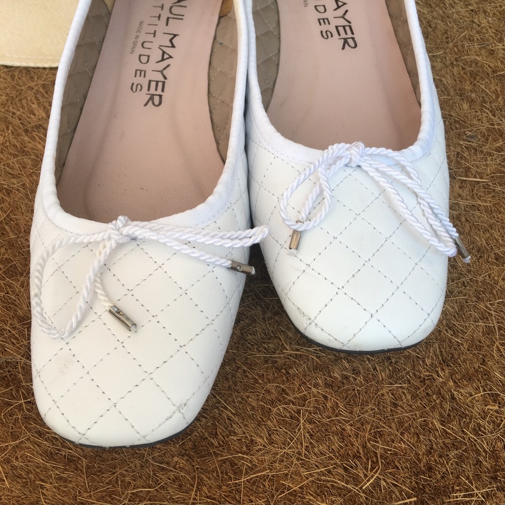 Paul Mayer Attitudes Quilted Ballet Flats Size 9